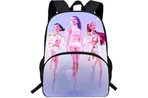 HGWOPGASD Sac à dos Kpop Demon Hunters Sacs d'école K-pop Demon Hunters Sac à dos avec imprimés de personnages de films d'animation imperméable et portable pour garçons, filles et fans