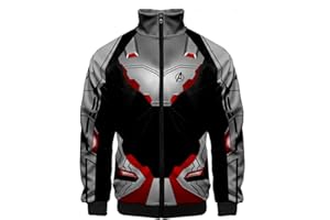 HUASON Avengers Endgame Film Superhero Impresión 3D Sudadera con Capucha Quantum Hoodie