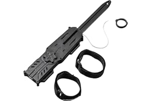 QINZIEN Plastic Retractable Catapult Sw-ord,Extendable Swo-rd for Role Play,Pop Out Arm Sw-ord,Role Play Toy Swo-rd,Telescopic Catapult Swo-rd,Wrist Mounted Toy Swor-d,Pull Back and Release Swor-d(Black)