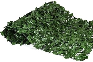 ANMINY Artificial Ivy Leaf Hedge Roll 3 * 1M,Decorative Privacy Fence Screening Green Wall Panels,Garden Balcony Landscaping Fence,UV Fade Protection Fake Grass,Outdoor Indoor Decoration