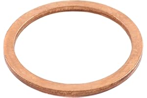 BISOMO Krümmerdichtung Dichtring Auspuff 28mm x 33mm x 2mm aus Kupfer massiv Simson S50 S51 KR51 Schwalbe SR1 Star Habicht Spatz SR50