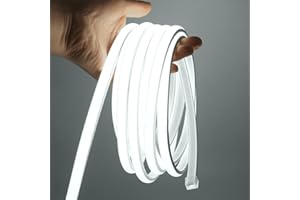 KISUFU 220V Tira de LED COB, 288 LED/m Neón Cinta LED Light Strip IP65 Impermeable, Cada Corte de 50cm Luz de Cuerda para Extérieur iluminación del hogar