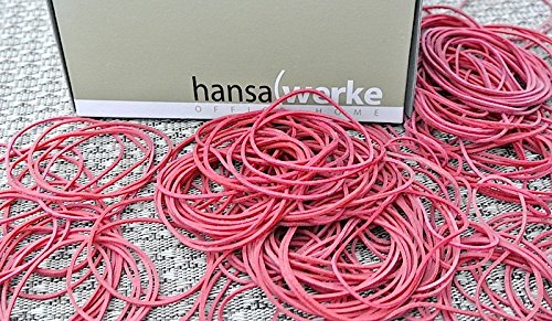 index® 500gr. Karton Gummiringe 50mm rot Büro Haushalt