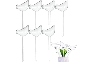 Yesoa 10 Pcs Bird Shape Plant Waterer Plastic Plant Watering Globes Self-Watering Bulbs Large Garden Watering Stakes Automatic Irrigation Device for Indoor Outdoor Plants