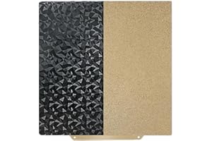 HzdaDeve PEI PEO Sheet 330 x 330 mm Building Plate Heated Bed Spring Steel Flexible Platform One Side Textured One Side Smooth for Neptune 3/4 Plus/Tronxy X3S/X5SA/X5SA Pro