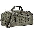 Miramrax Travel Duffle Bag Backpack for Men - Large Tactical Bags Weekender Gym Bag for Overnight Traveling Military Workout Deployment Sports, Green, 45L US, Duffel Bag