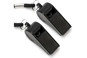 OZOSHINE sifflet, 2 sifflet Arbitre entraîneur, sifflet avec lanière en Nylon pour Les Sports, Les compétitions de Football Basket-Ball, Les Entraînement des Animaux de Compagnie, Les Urgences
