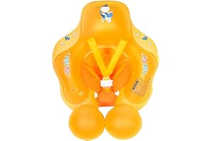 Myir JUN Salvagente Bambini, Anello di Nuoto per Bambino Salvagente con Mutandina per Piscina Galleggiante Gonfiabile Neonato Neonati Regolabile Doppio Airbag