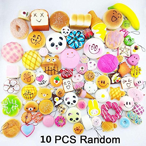 CALISTODE Simulation einzigartiges Abbildungs-Entwurfs-weiche Telefon-B¨¹gel Squishy gelegentliches 10pcs