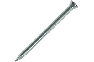 JUST THE JOB SUPPLIES Masonry Hardened Wall Nails ~ Zinc Flat Head Concrete Tack 25 to 100mm Masonary (10, 25 x 2.5mm)