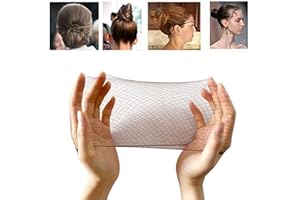 ‎POLLY ONLINE 50PCS Haarnetze unsichtbar Elastisches Haarnetz für Balletttanz 20" Kaffee