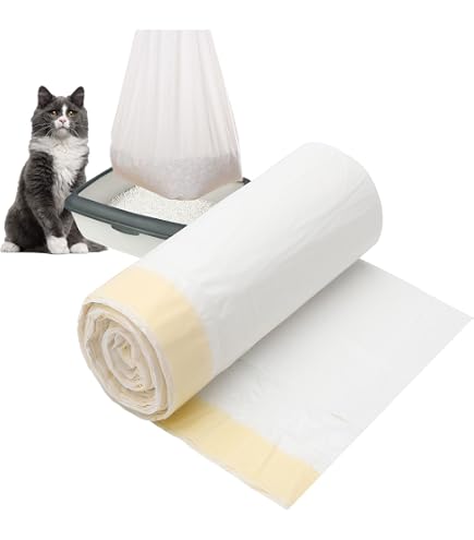 Katzentoiletten-Einlagen Mit Löchern & Kordelzug – 42 Stück, 94 X 45,7 Cm | Extra Dick, Wasserdicht