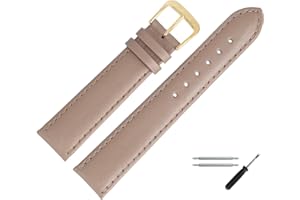 MARBURGER Uhrenarmband 18mm Leder Glatt - Werkzeug Montage Set 80718