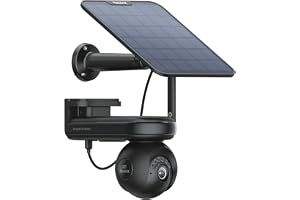 Reolink 4K UHD Wi-Fi 6 Solskyddskameror Trådlösa Utomhus, 20000mAh Uppladdningsbart Batteri, 2,4/5 GHz Wi-Fi, 355° Pan&90° Ti