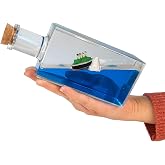 Coverzone Titanic Gemi Sevgiliye Hediye Batmayan Aşk Gemisi Dekoratif Ev S&uuml;s&uuml; &Ouml;zel Hediye - 02 Mantar Şişe