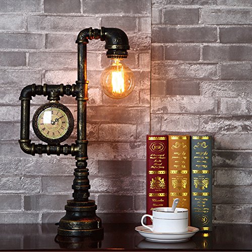 Preisvergleich Produktbild QINAIDI LED Klempner Tischlampe Industriellen Stil Retro Kreative Kreative Roboter Modellierung, Bar, Wohnzimmer, Studie, Schlafzimmer Tischlampe