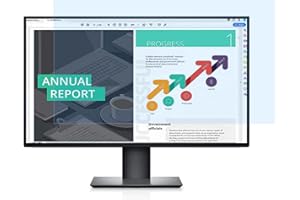 LONKENN 21,5 Pouces Anti Lumiere Bleue Protecteur D'écran, Filtre Anti-Lumière Bleu Premium, Filtre pour Protection Ecran, Anti-Rayonnement, Revêtement Anti-Reflet pour 21,5 Pouces 476mm*268mm 16:9- Amovible