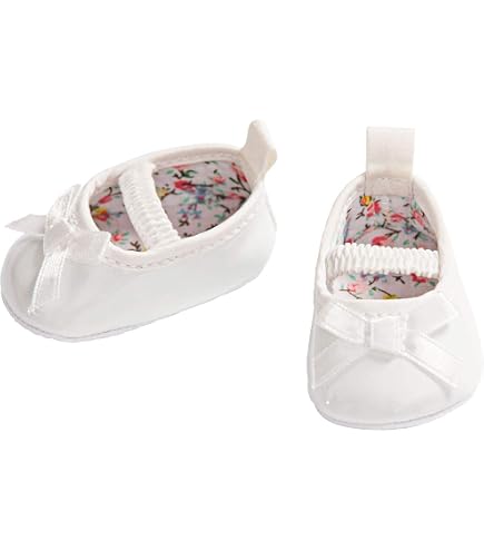Baskets Blanches Pour Poupées 38-45cm - Lacets élastiques, Talon Bleu - Heless