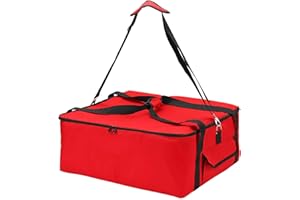 Modonghua Isolierte Pizza-Liefertasche, 50,8 cm, handelsübliche Qualität, Thermo-Pizzatasche, zum Mitnehmen, Lebensmittelwärm