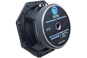 SEVEN SOUNDVECTOR 7S Seven Soundvector SVG8HE500 Woofer 8 Pulgadas Altavoz Profesional de Grave Medio-Grave 8 Ohm 250W AES 500W Programa