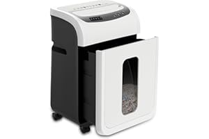 VidaTeco Micro-Cut Paper Shredder, 9-Sheet Shreds Paper/Card/Staple Paper Shredder for Home Office Use, Security Level P-5 Jam Proof System 20L Pullout Basket