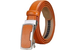 BELIEVEWANG 2,3cm de ceinture en cuir de cuir de femme, bande décontractable, ceinture réglable, ceinture automatique, boucle, jeans Accessoires