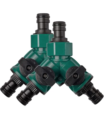 AERZETIX - C76732 - Lot De 5 Connecteurs Raccords 1/2'' à 3 Voies En Y Pour Tuyau D'arrosage - Séparateur Adaptateur Rapide Pour 3 Tuyaux D'irrigation - En Plastique ABS