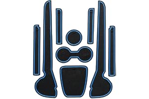 通用 Smabee Anti-Slip Rubber Pad fit for Volkswagen Polo GTI 2011-2017,Car Gate Slot Mats Non-Slip Rubber Mats Cup Holder Armrest Center Consoles Interior Accessories 9pcs (BLUE)