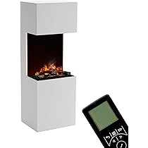 GLOW FIRE Elektrokamin BÖLL Mit Wasserdampf - Realistische 3D-Flammen & Knistereffekt