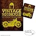Geschenkset: 1 Poster Kunstdruck (80x60 cm) + 1 Mauspad (23x19 cm) - Motorradsport, Vintage Motorcycles Service And Repair
