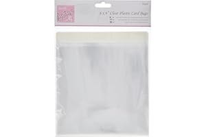 ANITA'S anitas – 167 x 167 mm Bolsa de Tarjeta de plástico con Borde de 25 mm, 50 Unidades, Transparente