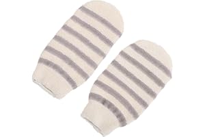 CMUYKIBU 2 Pièces Gants Exfoliants Gants de Gommage Corporel,Gant Exfoliant Lavable au Chanvre Gant de Gommage En Profondeur,Mitaines de Douche Gants pour Hommes Femmes Enfants