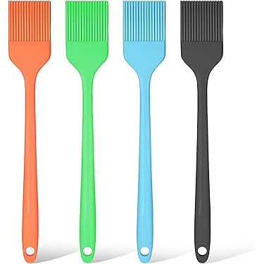 CJQRL Backpinsel Set - 4 Stück, 42mm, Vielseitig Für Küche, Grill & Backen