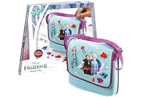 TOTUM Disney Frozen II Do It Yourself borsa a tracolla: borsa a tracolla per decorare pietre glitter, Frozen 3D appliqué, colla glitter