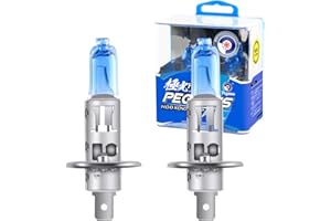 yifengshun 2x H1 Bombilla Para Faros Delanteros 12V 100W, Super Blanco Lámpara Halógena 6000K, Blanco Frío