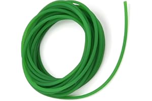 SPACNANA Cinghia in Poliuretano, Cinghia di Trasmissione, Cinghia Tonda in Uretano Ad Alte Prestazioni Cinghia Tonda in Poliuretano Verde Ruvida per la Trasmissione del Moto (5mm*10m)