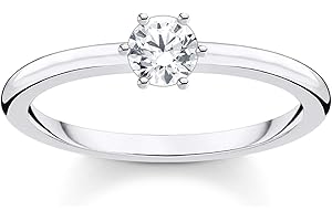 THOMAS SABO Ring White Stone 925 Sterling Silver TR2313-051-14