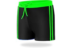 Aiseyi Short de bain pour garçon avec taille élastique doublée