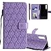 Price comparison product image COTDINFOR Huawei P20 Pro Protection Case Gift For Girl Elegant Retro Flip  Flexible PU Premium Leather Magnetic Slim Stand Cover Shockproof With Card Holder for Huawei P20 Pro Purple Rattan KT.