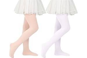 Century Star 2 Paar Mädchen Strumpfhose für Baby - Ballettstrumpfhose Mädchen