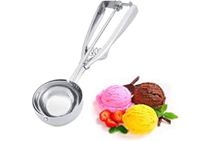 ZYYINI Łopatka do lodów, łyżka do lodów ze stali nierdzewnej Spust do łyżki do lodów (6 CM)