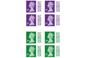 KWS GROUP 4 x 1st Class Stamps & 4 x 2nd Class Stamps (8 Total) - Barcoded Self Adhesive UK Letter Postage Stamps for Standard Mail - Royal Mail