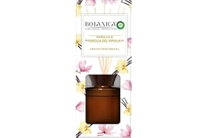 BOTANICAL ORIGIN Botanica by Air Wick Varitas Perfumadas - Mikados Ambientador, Esencia Para Casa Con Aroma A Vainilla Y Magnolia Del Himalaya, Naturaleza, 80 ml (Paquete de 1)