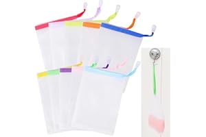 MOZEAT LENS 10 sztuk worków na mydło, nylonowe woreczki na mydło, siatki, siatki, siatki, do kąpieli, oczyszczania twarzy