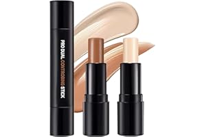 ‎NAIL GIL Kontur Contouring Stick, 2 in 1 Double-Ended Contour Concealer Highlighter Stick, Professional Cream Bronzer Contour Stick, Longlasting Face Body Contour Makeup,Konturenstift Make Up