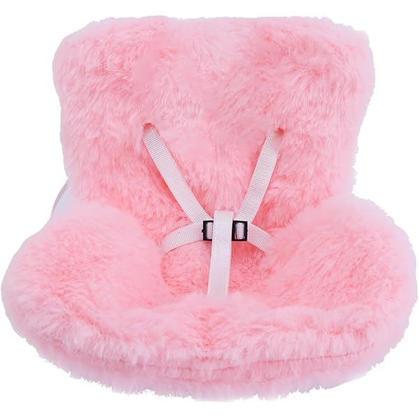 Siège Auto Pour Poupées Labubu Avec Coussin Peluche - Clip Ventilation Voiture Rose Mignon