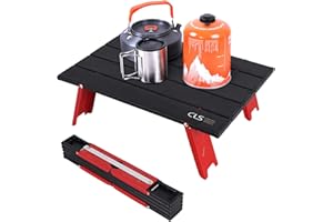 Tuzsocr Table Camping Pliante,Table de Camping Petite en Alliage d'Aluminium,Table de Pique-Nique Portable,avec Sac de Transport,pour Les activités en Plein air,Cuisine,Plage,Randonnée,Jardin,Balcon