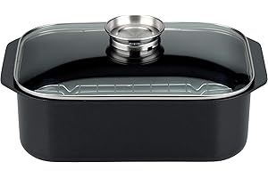 ELO COOKWARE ELO Baumalu 482660 Rostiera con Coperchio in Vetro 40 x 25 cm