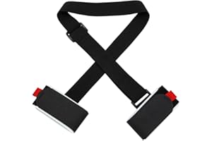 NOPKESV 1PCS Porta Esqui Ajustable de Hombro,Esquí y Bastones,Espuma Acolchada y Cierres de Gancho y Lazo,Transporte,Viajes y Almacenamiento,Einstellbar Verstellbar Schultergurt Träger Klettverschluss