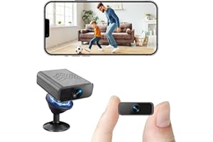 FJJVFF Spy Camera-Hidden Camera-Mini Camera-4K Small Cameras with Night Vision, WiFi Hidden Cameras with Magnetic, Indoor Security Cameras with Motion Detection, Instant Alerts, Small Nanny Cam for Baby, Pet
